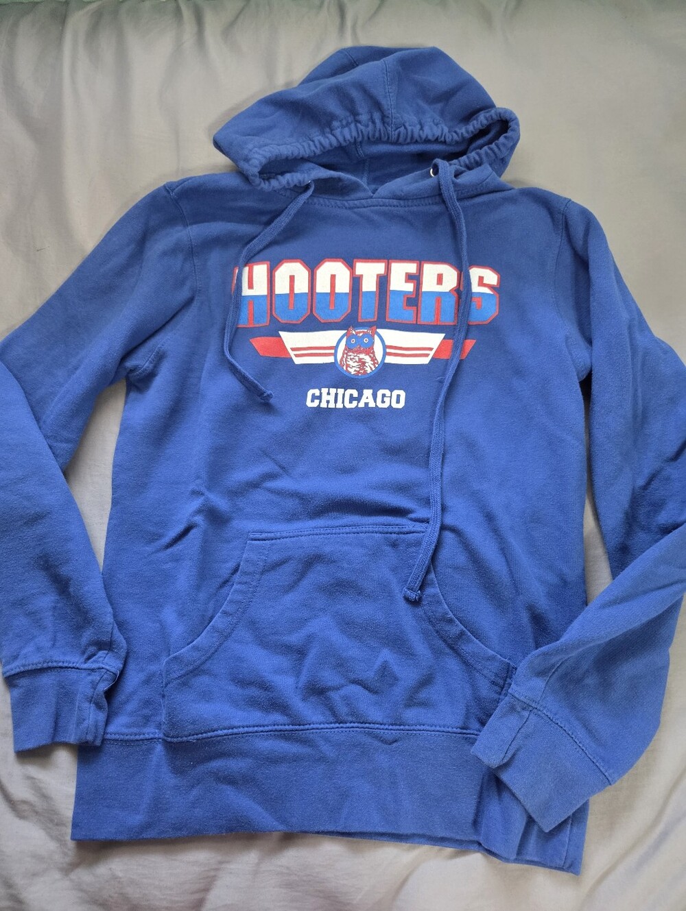 HOOTERS Chicago Blue Hoodie, Size: S/M
